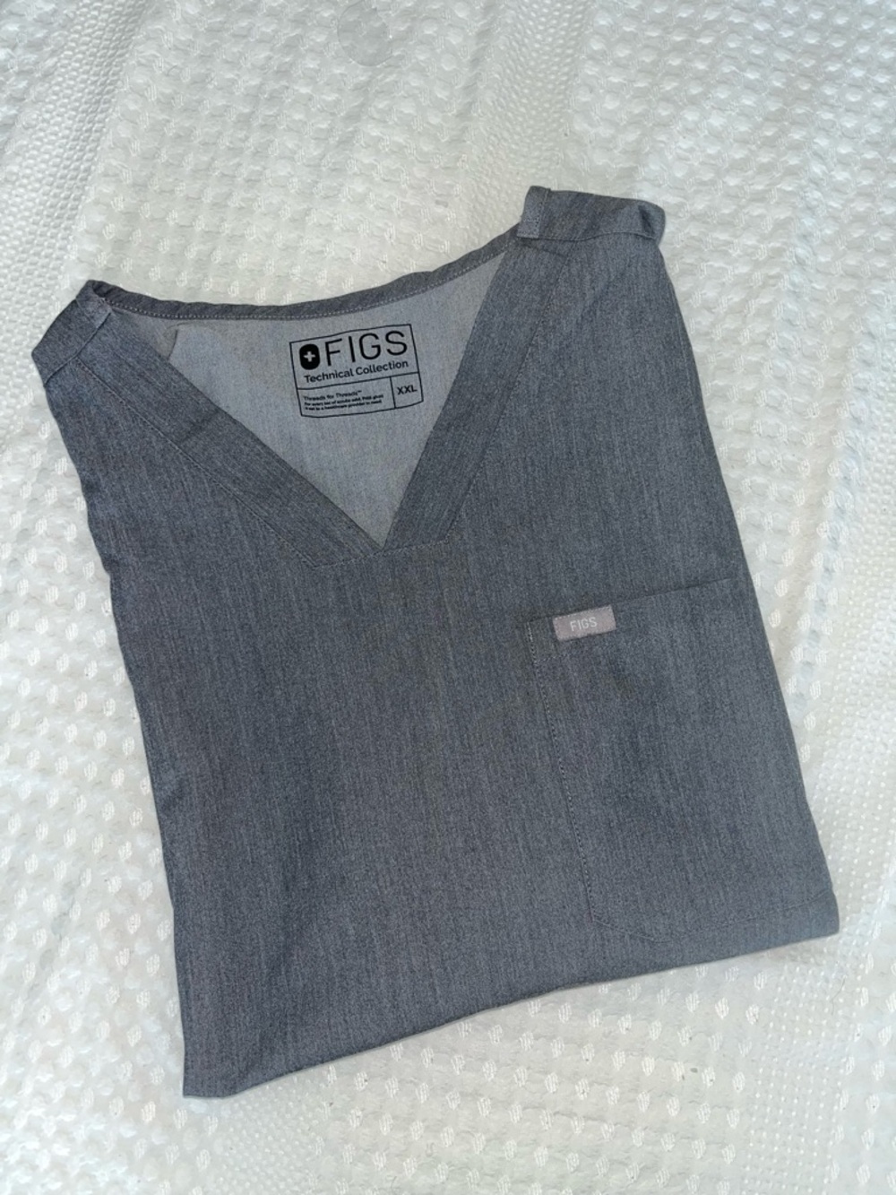 Graphite XXL Figs Scrub Top